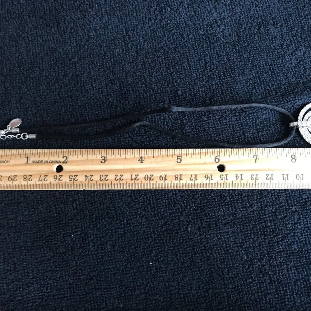 Nolan Miller Crystal Circles Necklace - Picture 2 of 5